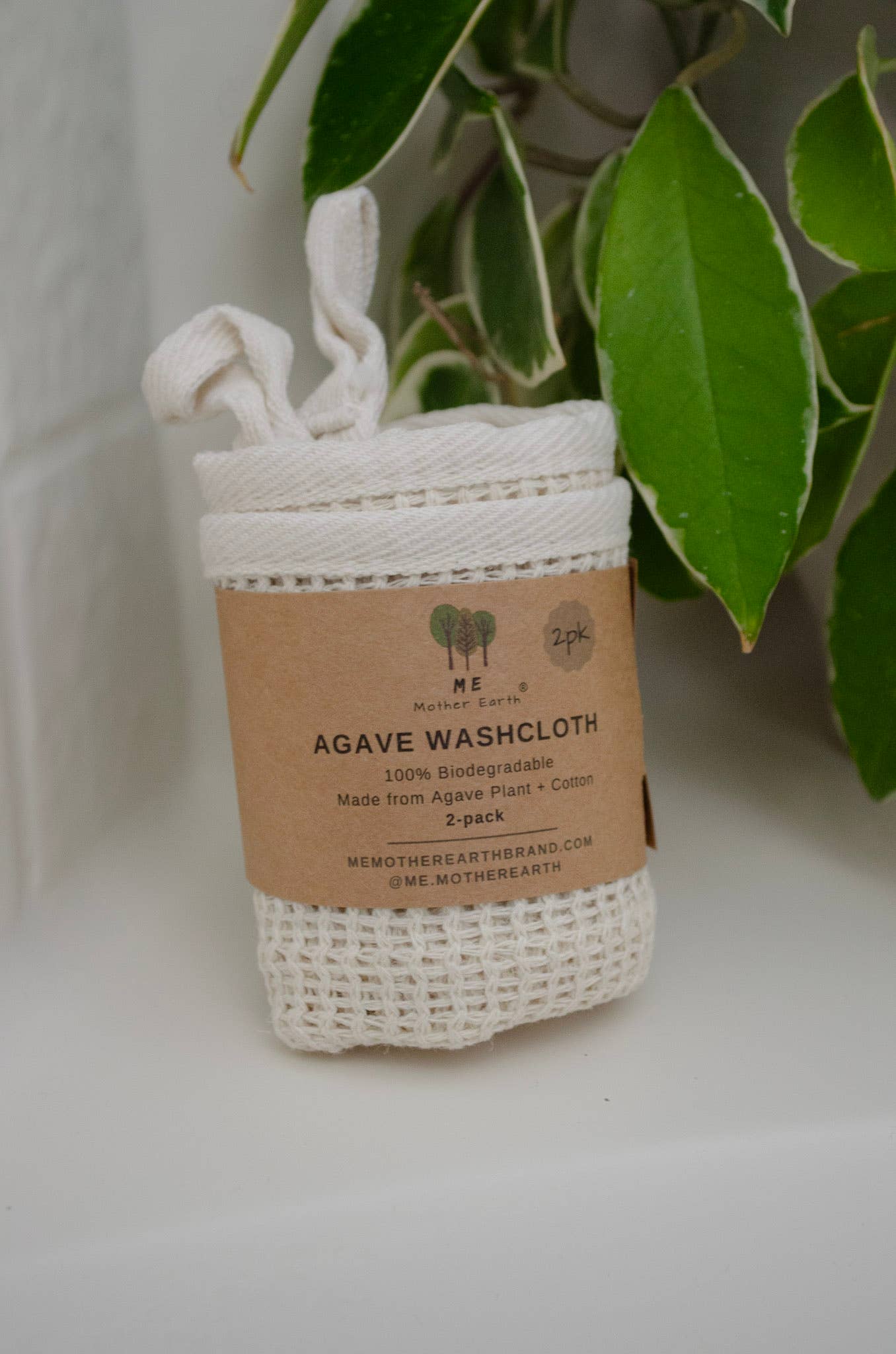 Natural Agave Washcloth 2-Pack
