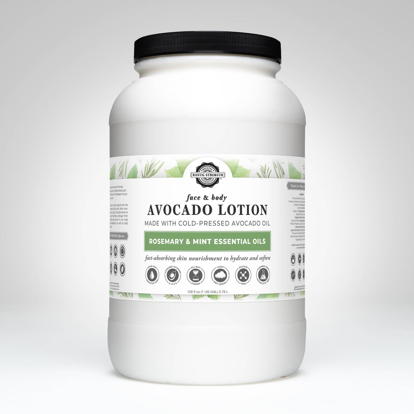 Avocado Lotion for Face and Body- Mild Formula, Paraben-Free