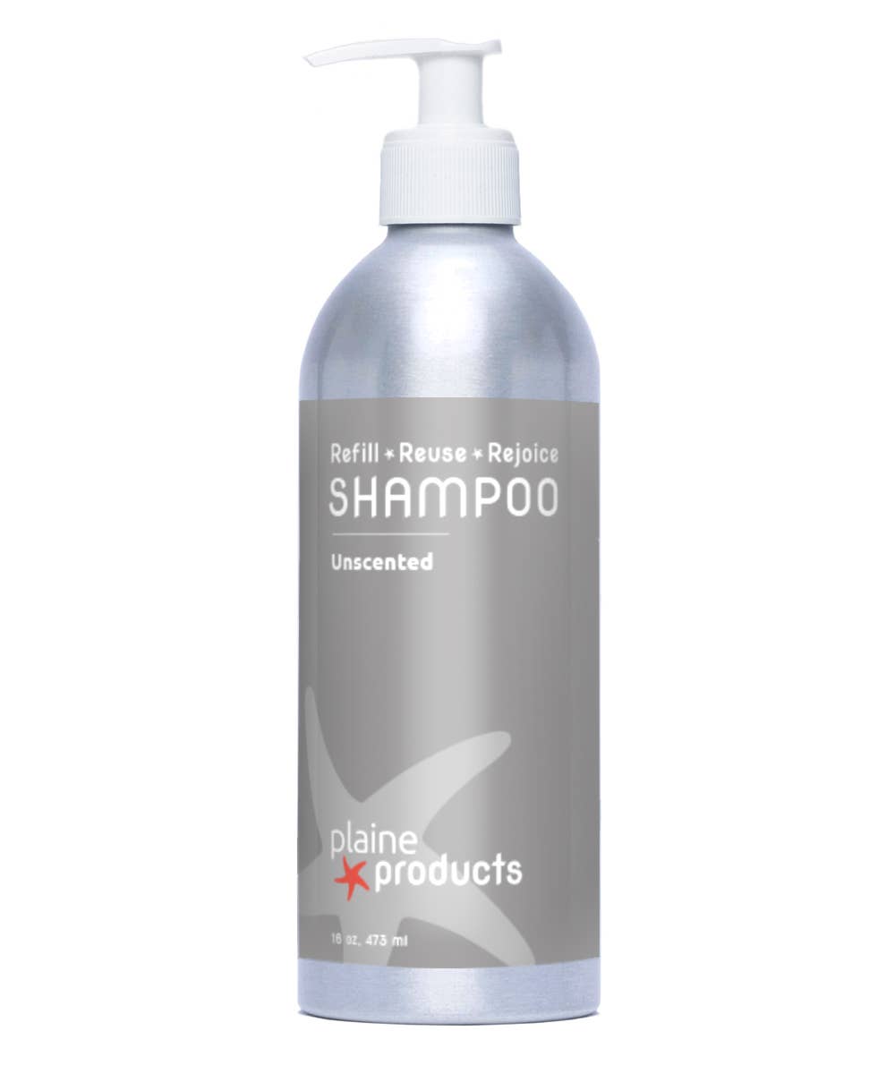 Shampoo 16 oz (pump not included) Reusable packaging