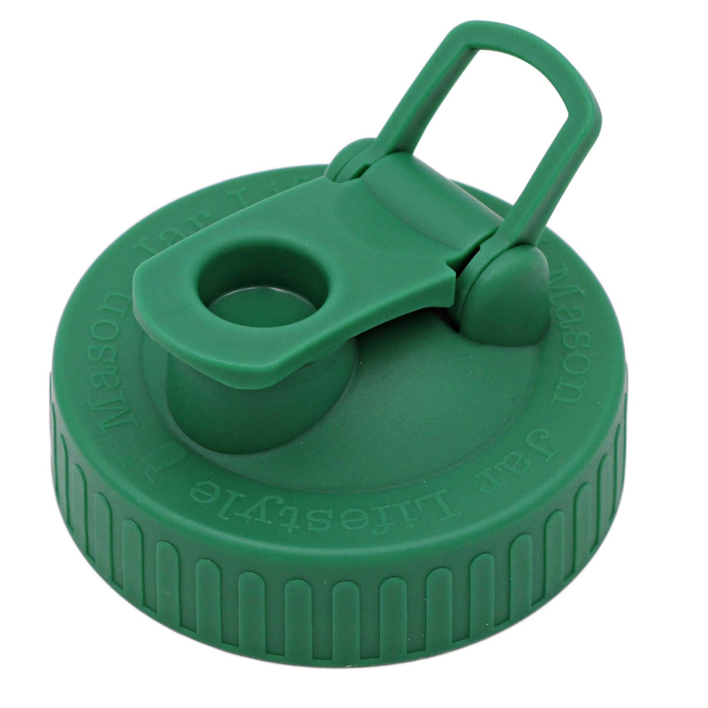 Pour & Store Shaker Lid with Carry Loop for Mason Jars: Brick red / Wide mouth / Original