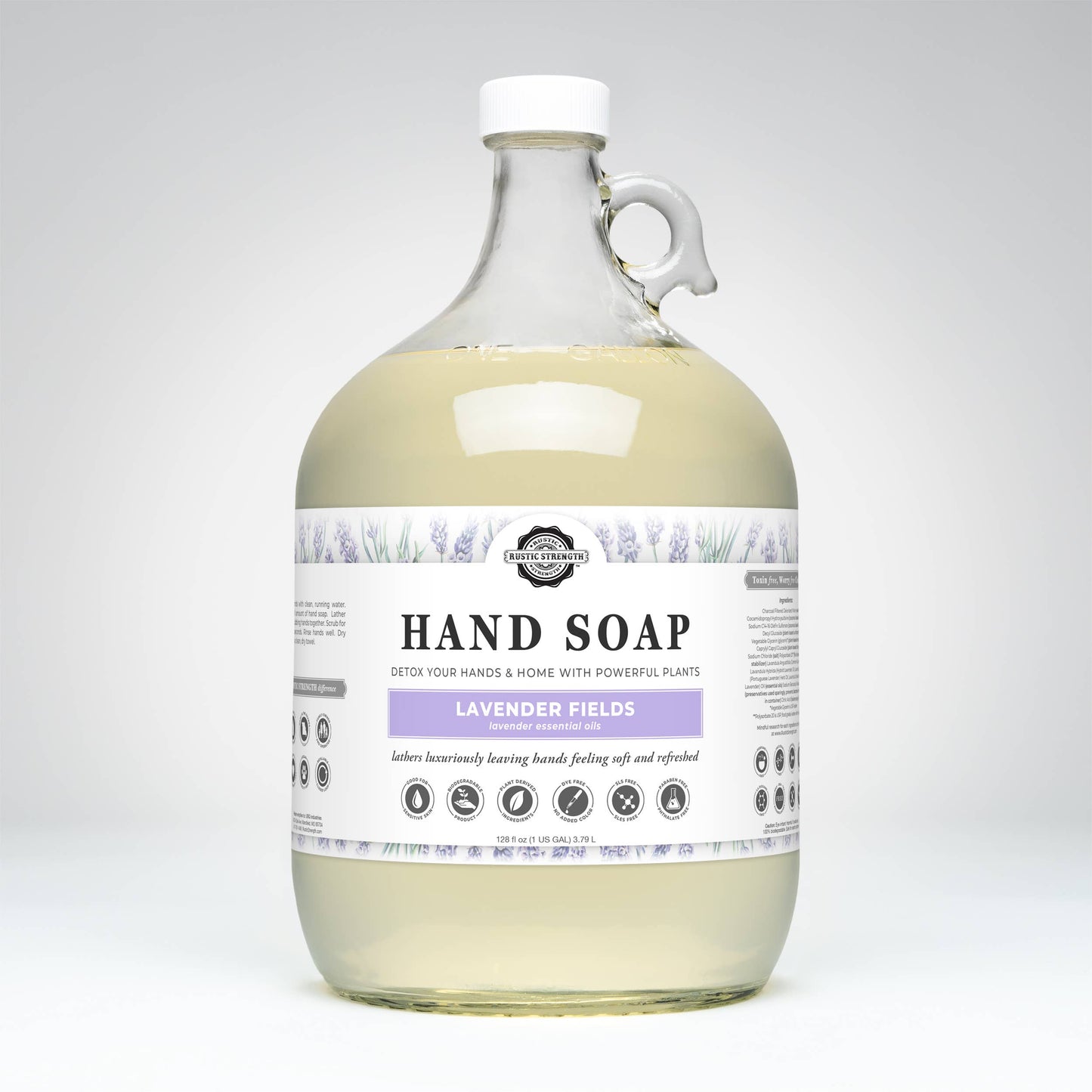 Plant-Based Hand Soap Non-Drying Hypoallergenic Sensitive...
