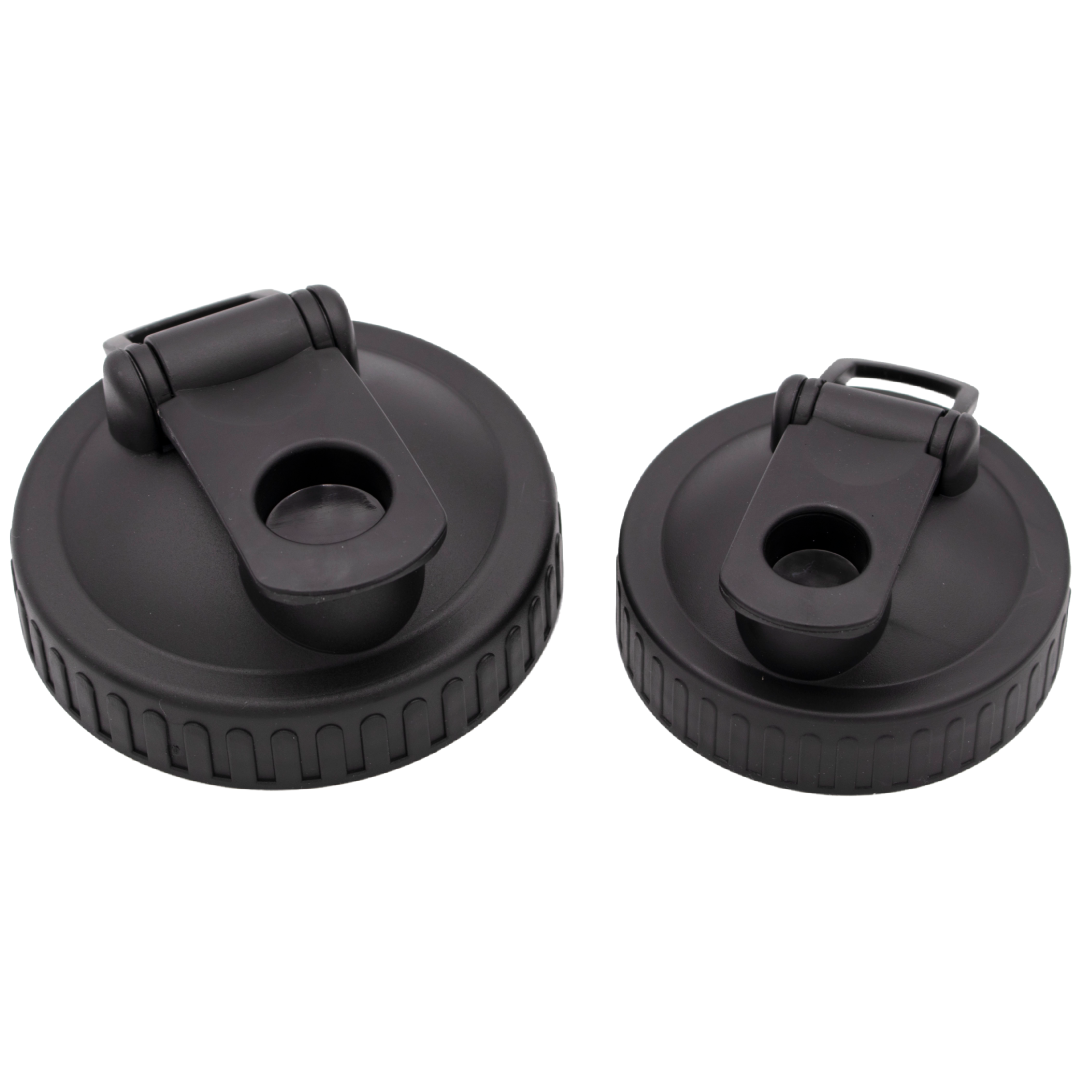 Pour & Store Shaker Lid with Carry Loop for Mason Jars: Brick red / Wide mouth / Original