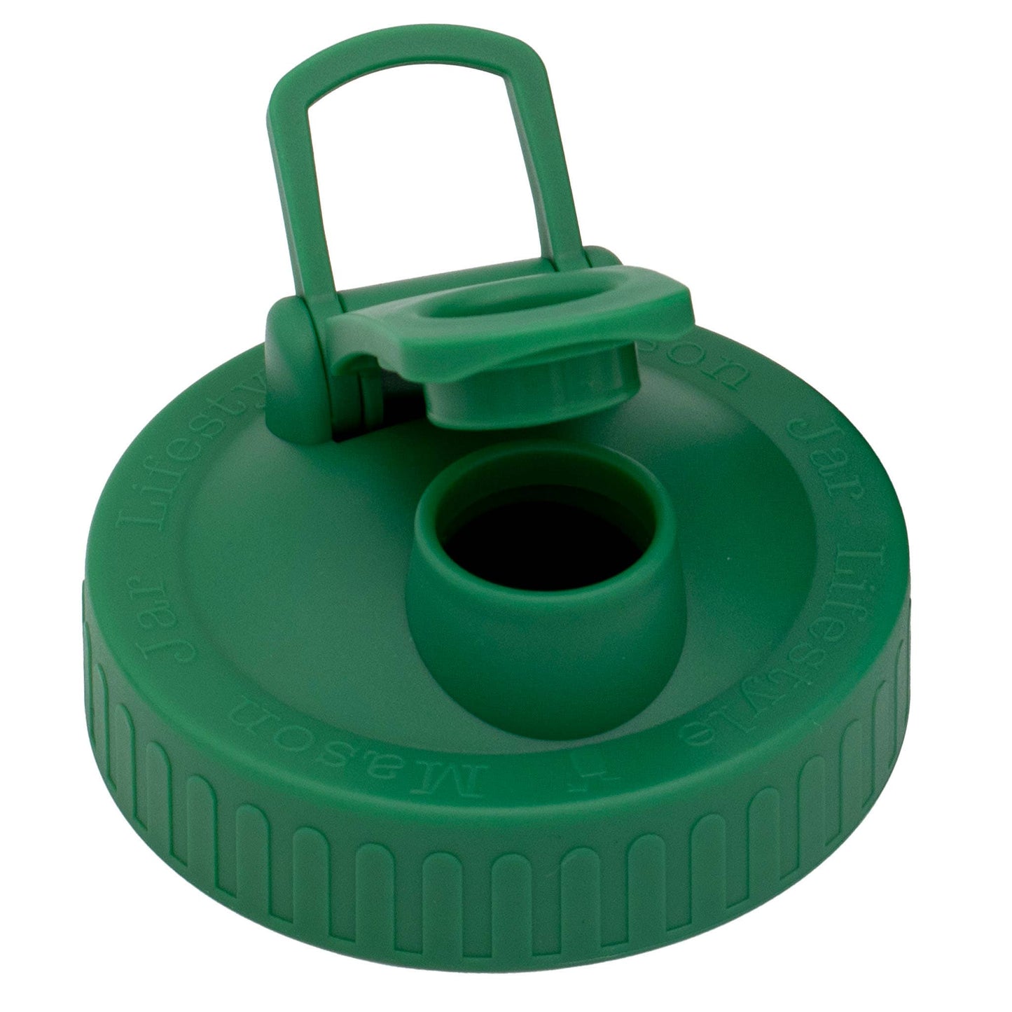 Pour & Store Shaker Lid with Carry Loop for Mason Jars: Brick red / Wide mouth / Original