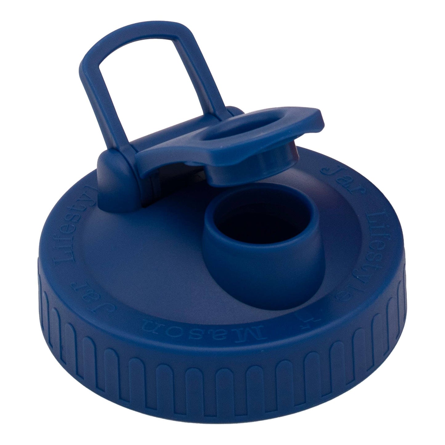 Pour & Store Shaker Lid with Carry Loop for Mason Jars: Brick red / Wide mouth / Original