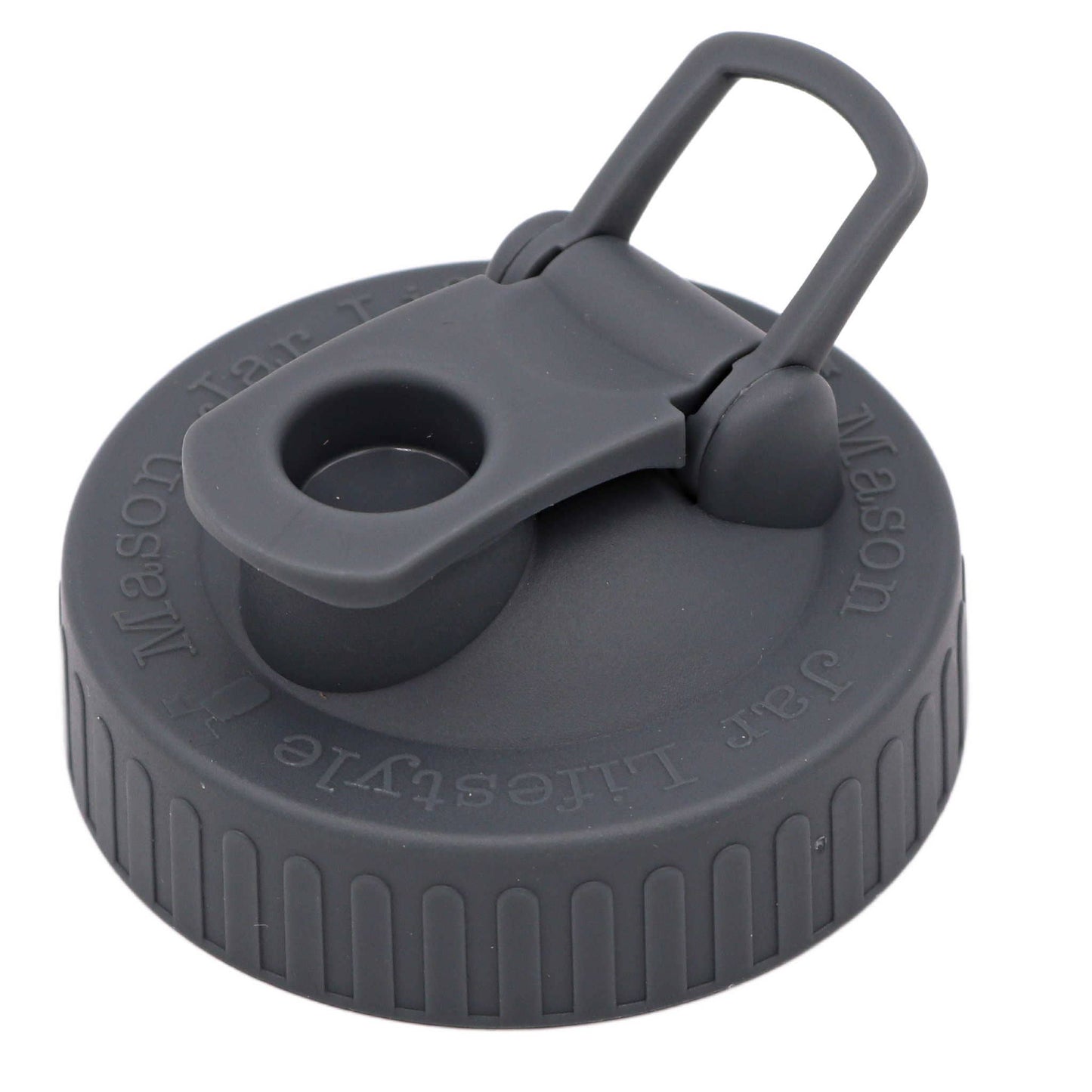 Pour & Store Shaker Lid with Carry Loop for Mason Jars: Brick red / Wide mouth / Original