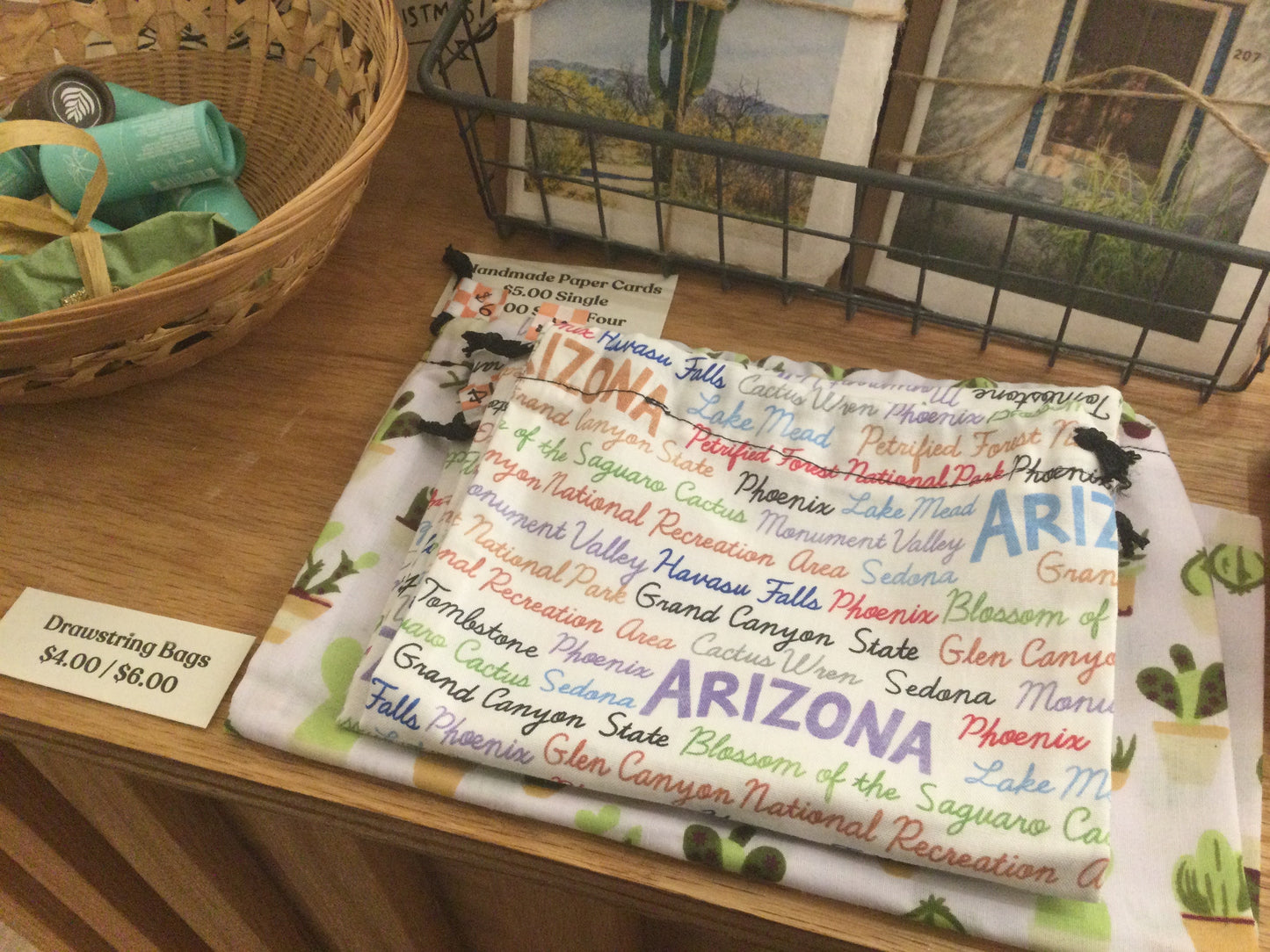 Drawstring bags by Lila Art