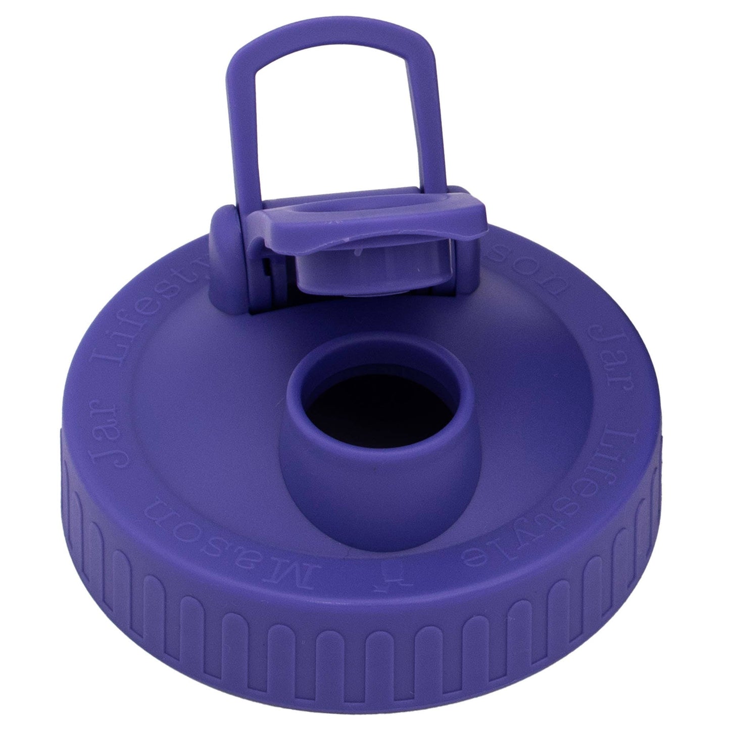 Pour & Store Shaker Lid with Carry Loop for Mason Jars: Brick red / Wide mouth / Original