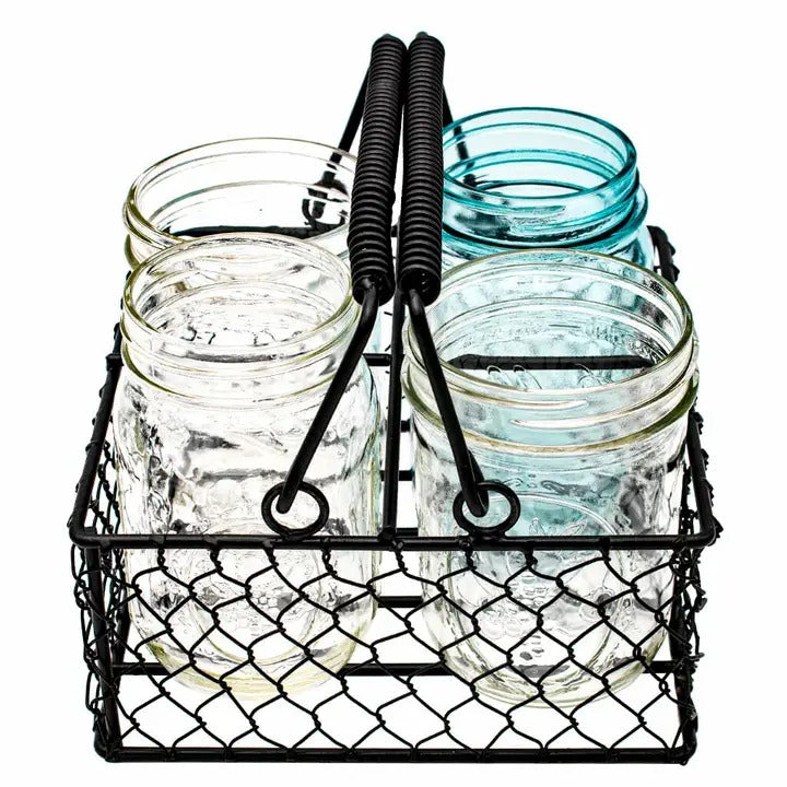 Wire Mason Jar Caddy (Pre-Order)