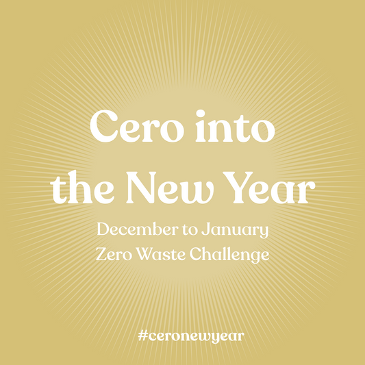 Cero into the New Year Zero Waste Challenge