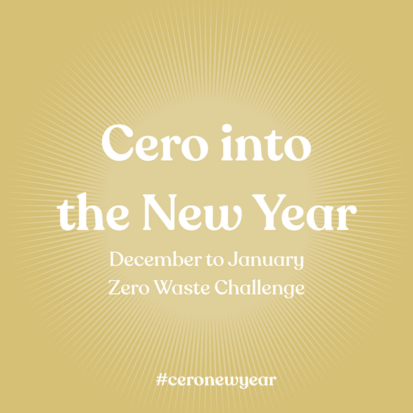 Cero into the New Year Zero Waste Challenge