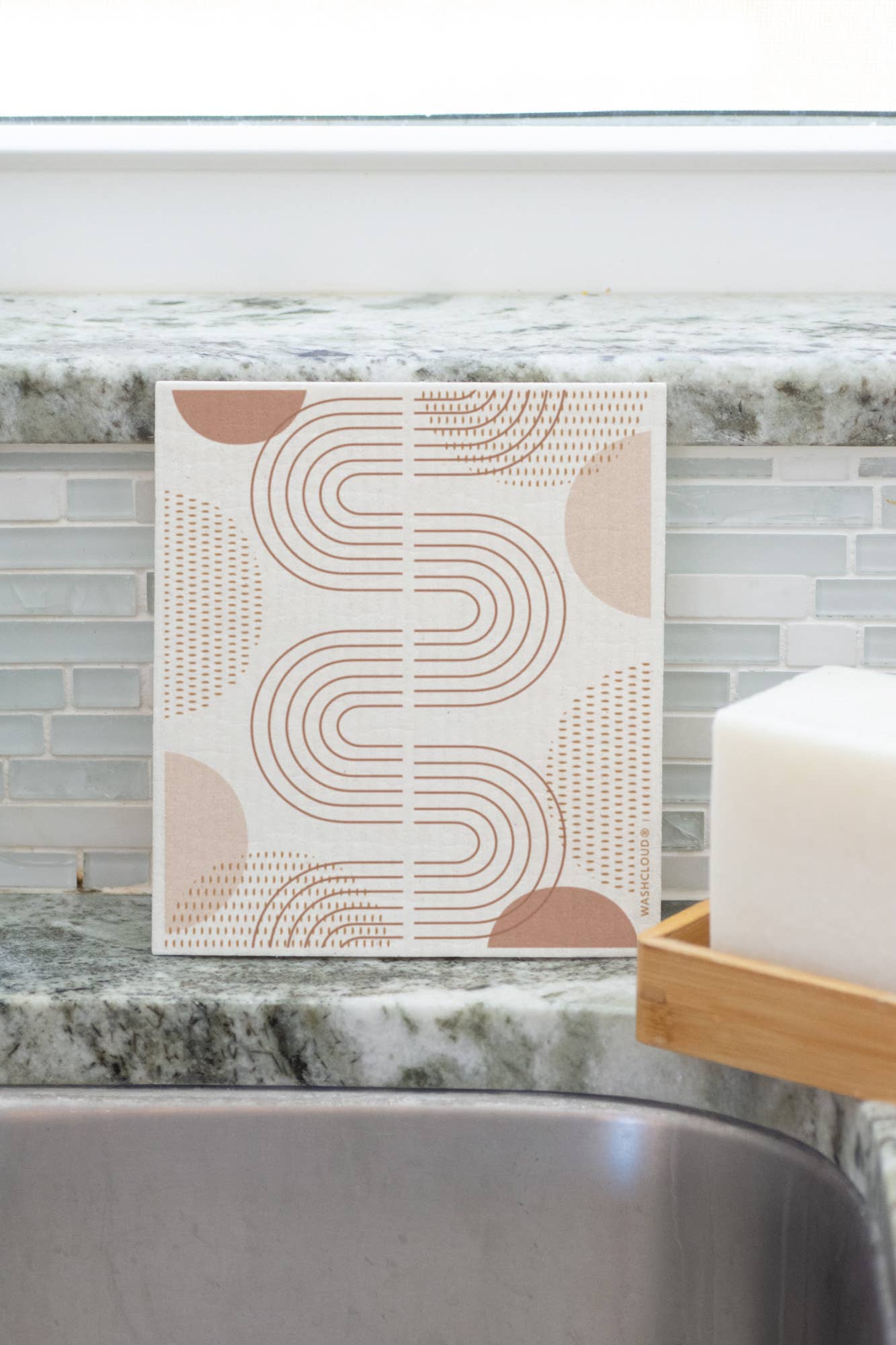 WASHCLOUD® MODERN TRACKS™ Swedish Dish Cloth - No Tox Life