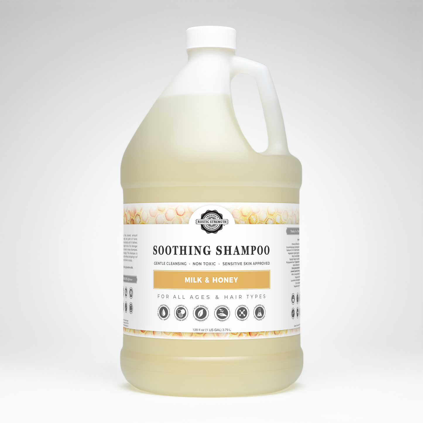 Soothing Shampoo | Sulfate-Free Care for Sensitive Scalps: Lavender Tea Tree / Gallon Plastic Jug