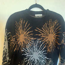 Load image into Gallery viewer, Vintage Holiday Knit Sweater: Fireworks
