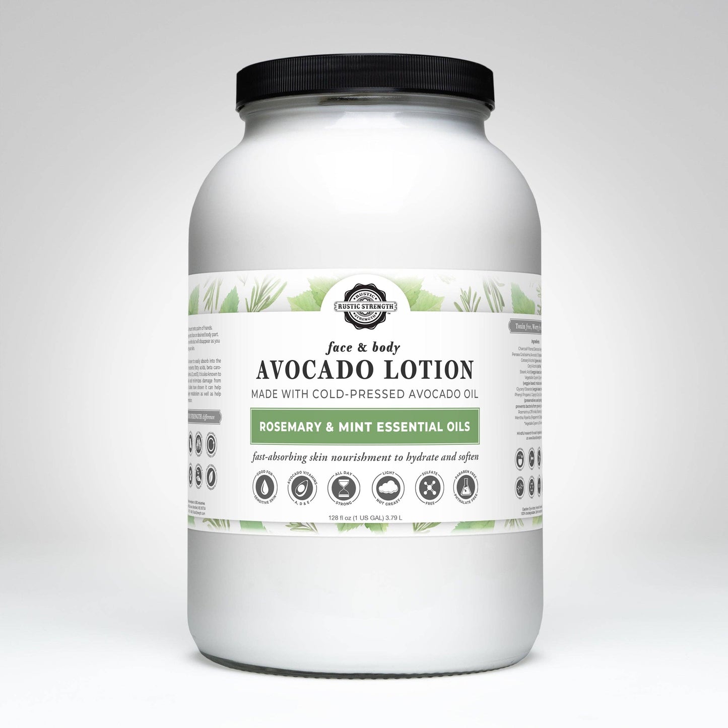 Avocado Lotion for Face and Body- Mild Formula, Paraben-Free