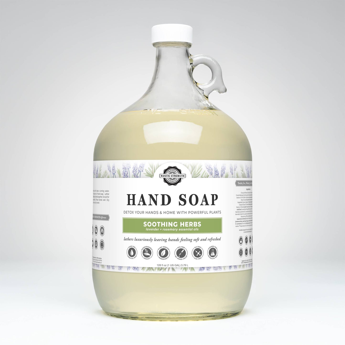 Plant-Based Hand Soap Non-Drying Hypoallergenic Sensitive...