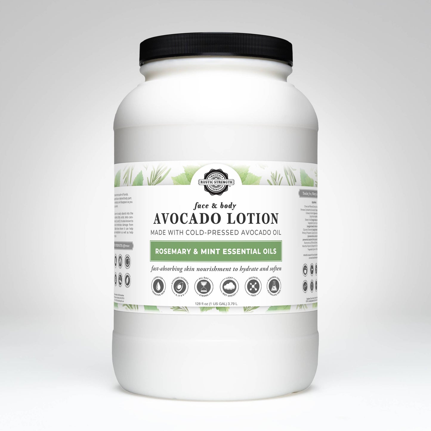 Avocado Lotion for Face and Body- Mild Formula, Paraben-Free