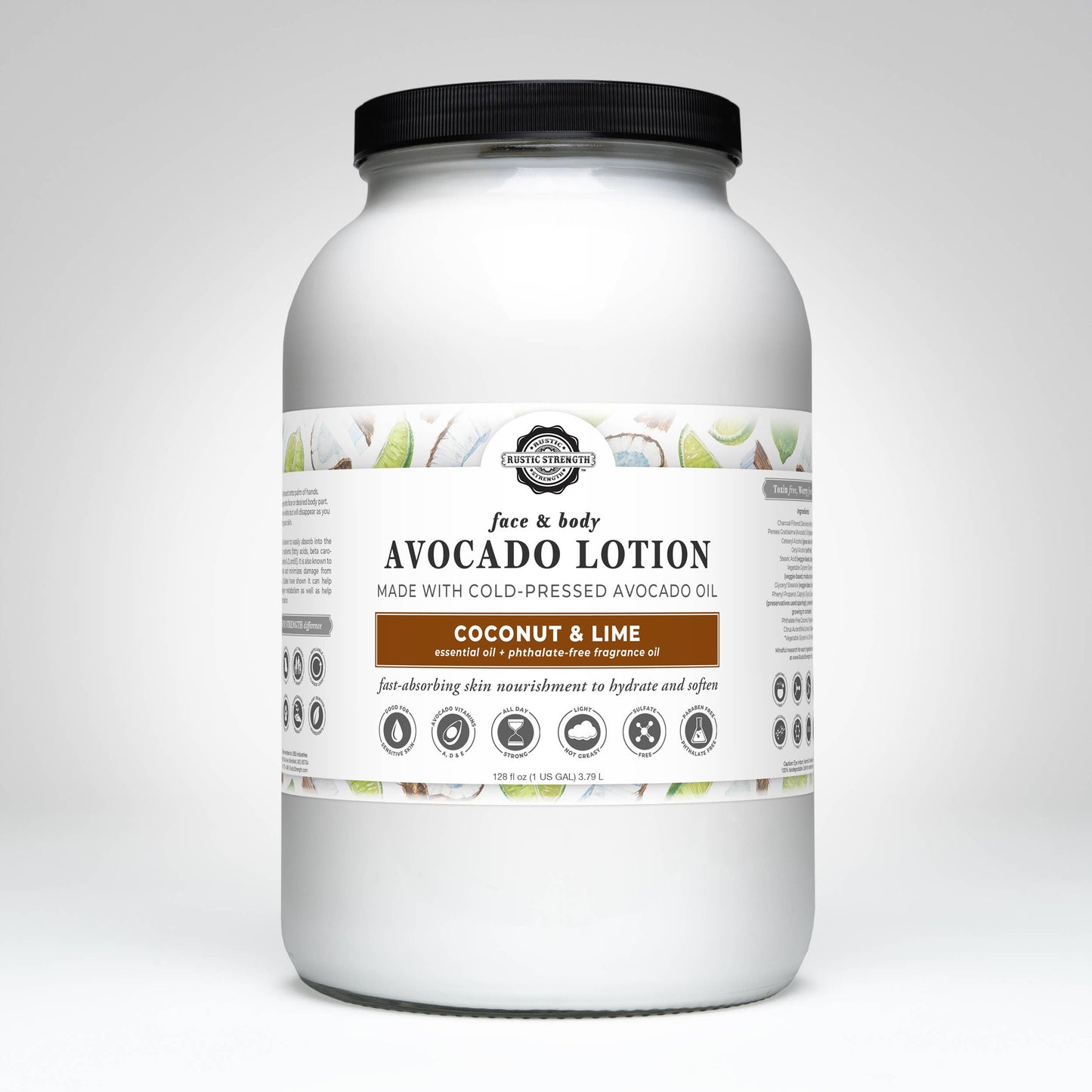 Avocado Lotion for Face and Body- Mild Formula, Paraben-Free