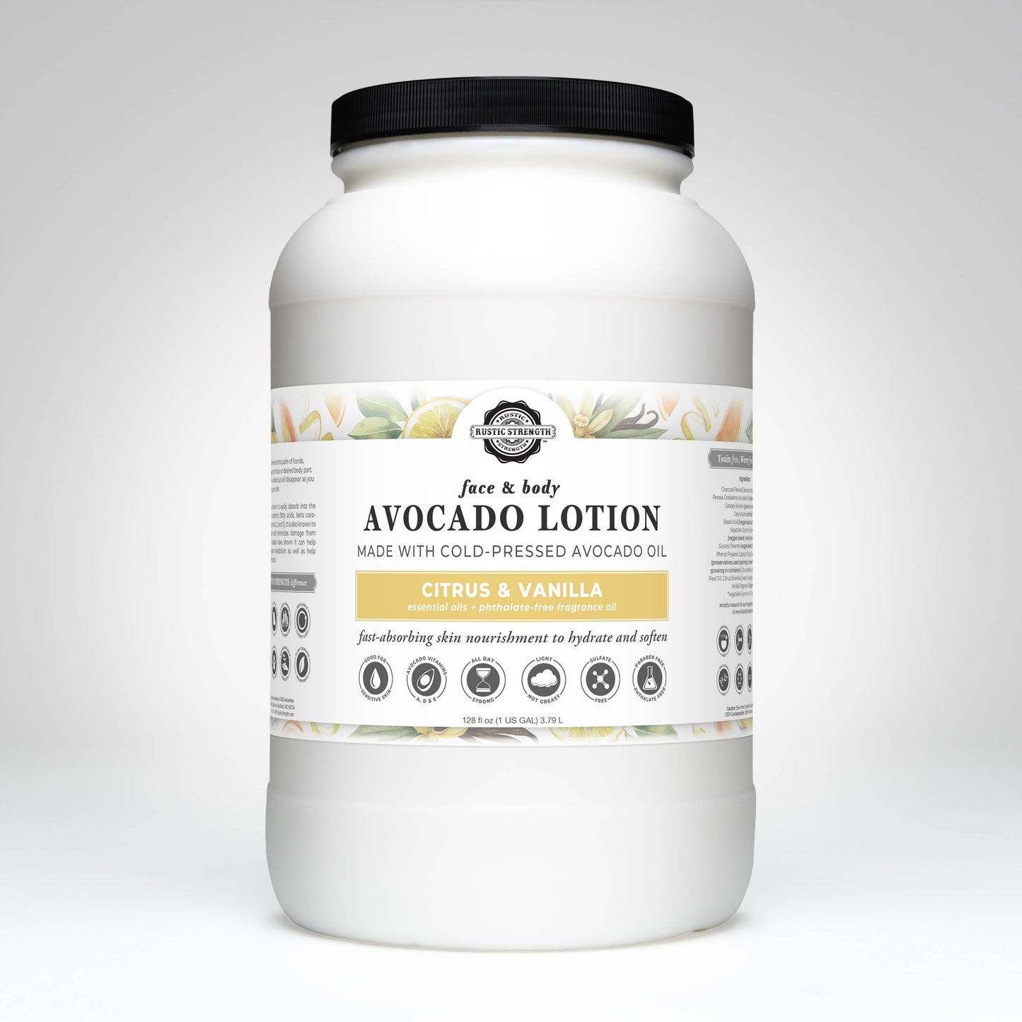 Avocado Lotion for Face and Body- Mild Formula, Paraben-Free