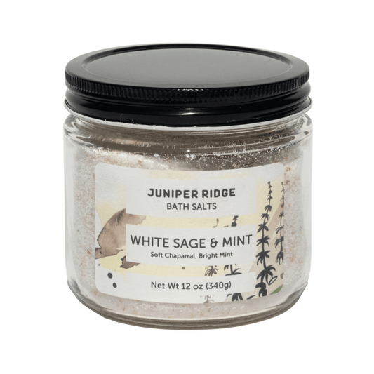 White sage & mint bath salts