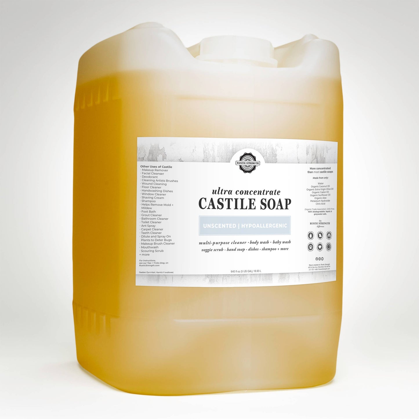 Castile Soap - Concentrated | Thick & Long Lasting