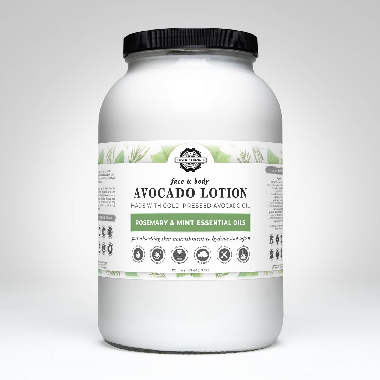 Avocado Lotion for Face and Body- Mild Formula, Paraben-Free