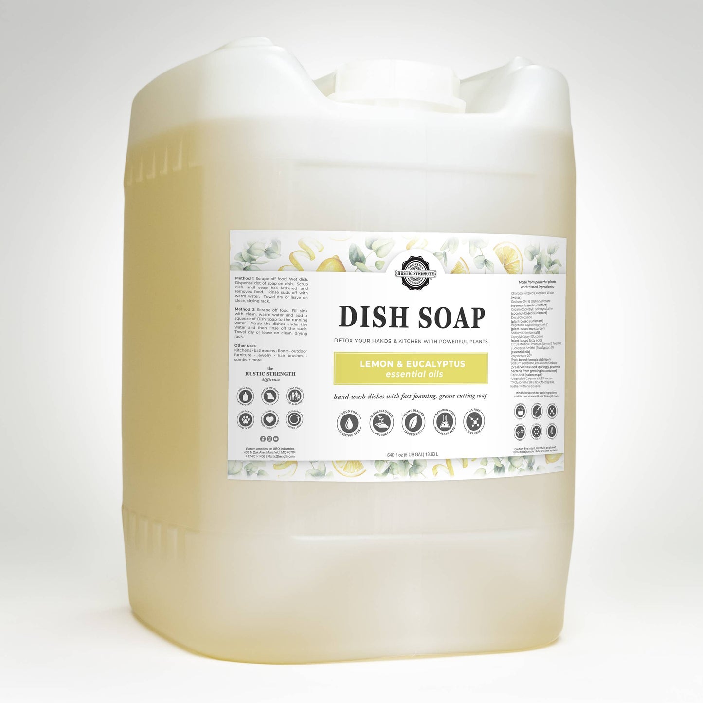 Dish Soap | Sulfate Free - Soft on Skin | Powerful Cleaner