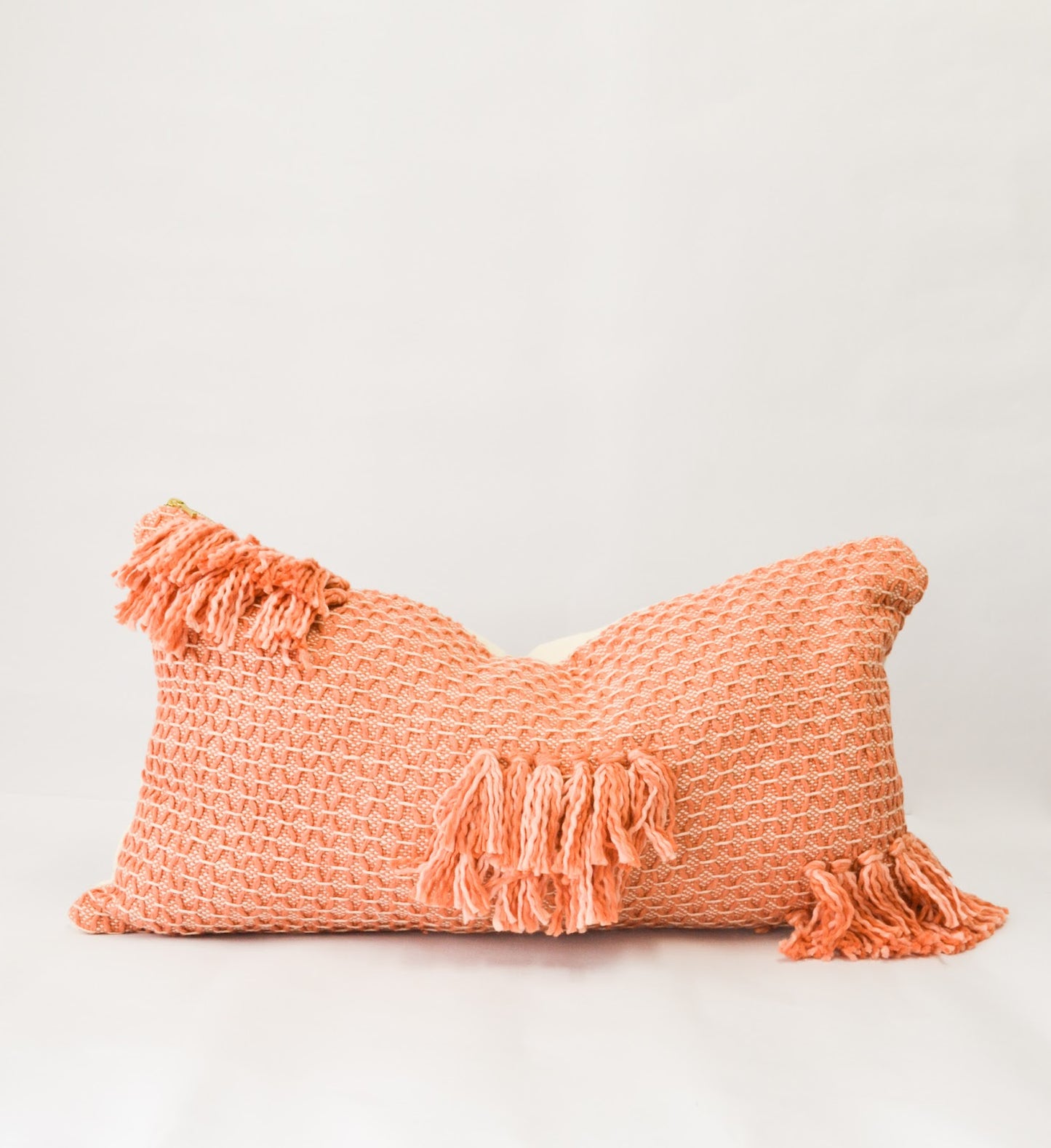 Diamond Guayaba Pink Lumbar with Tassels