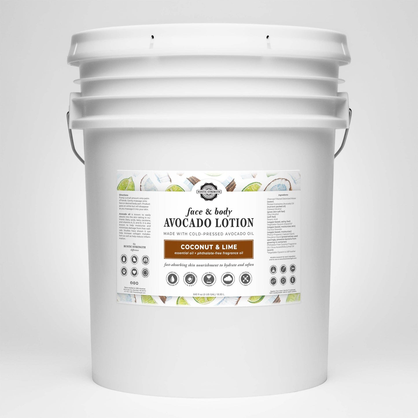 Avocado Lotion for Face and Body- Mild Formula, Paraben-Free