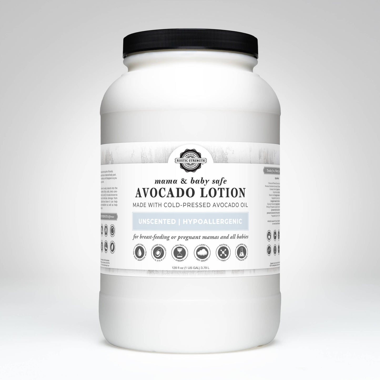 Avocado Lotion for Face and Body- Mild Formula, Paraben-Free