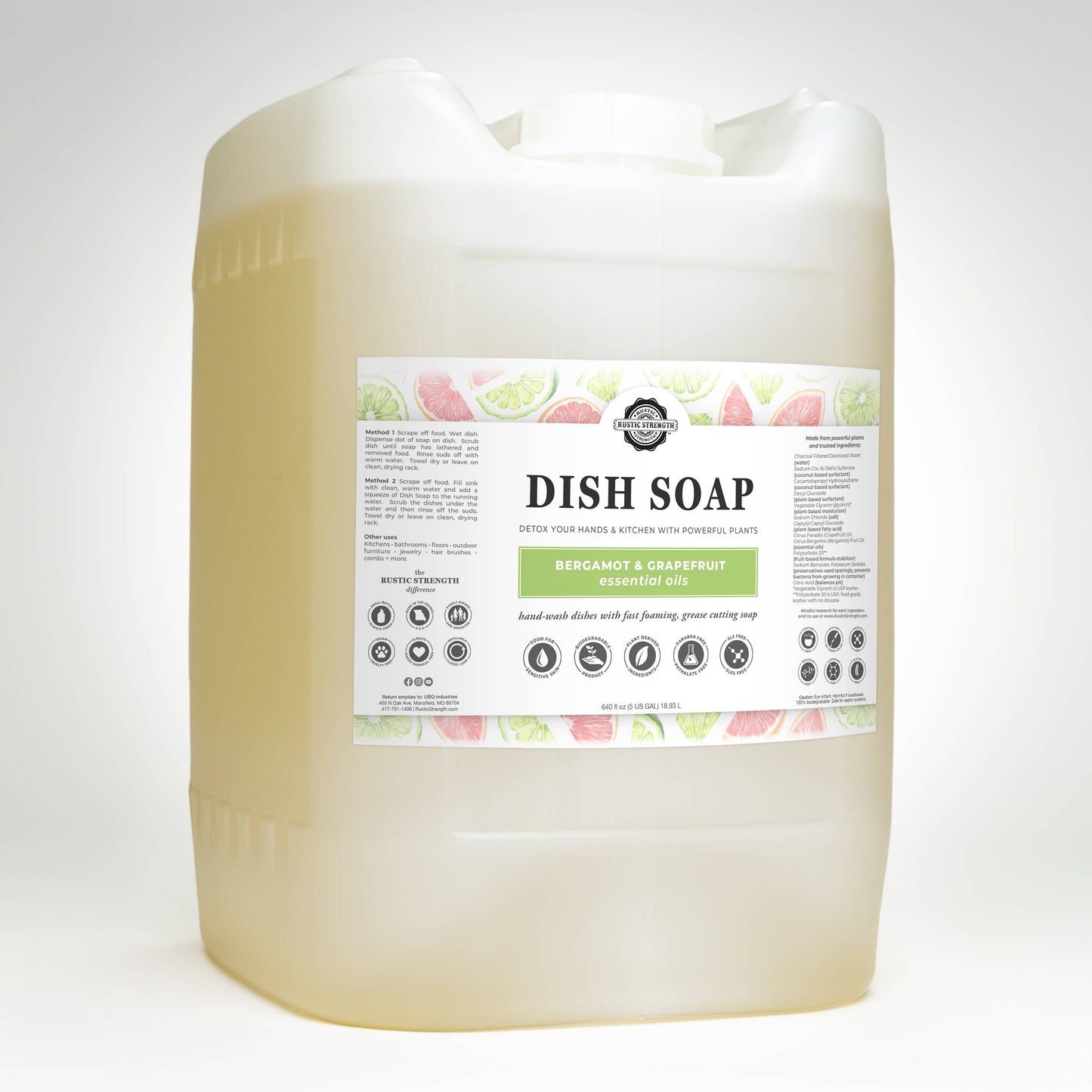 Dish Soap | Sulfate Free - Soft on Skin | Powerful Cleaner