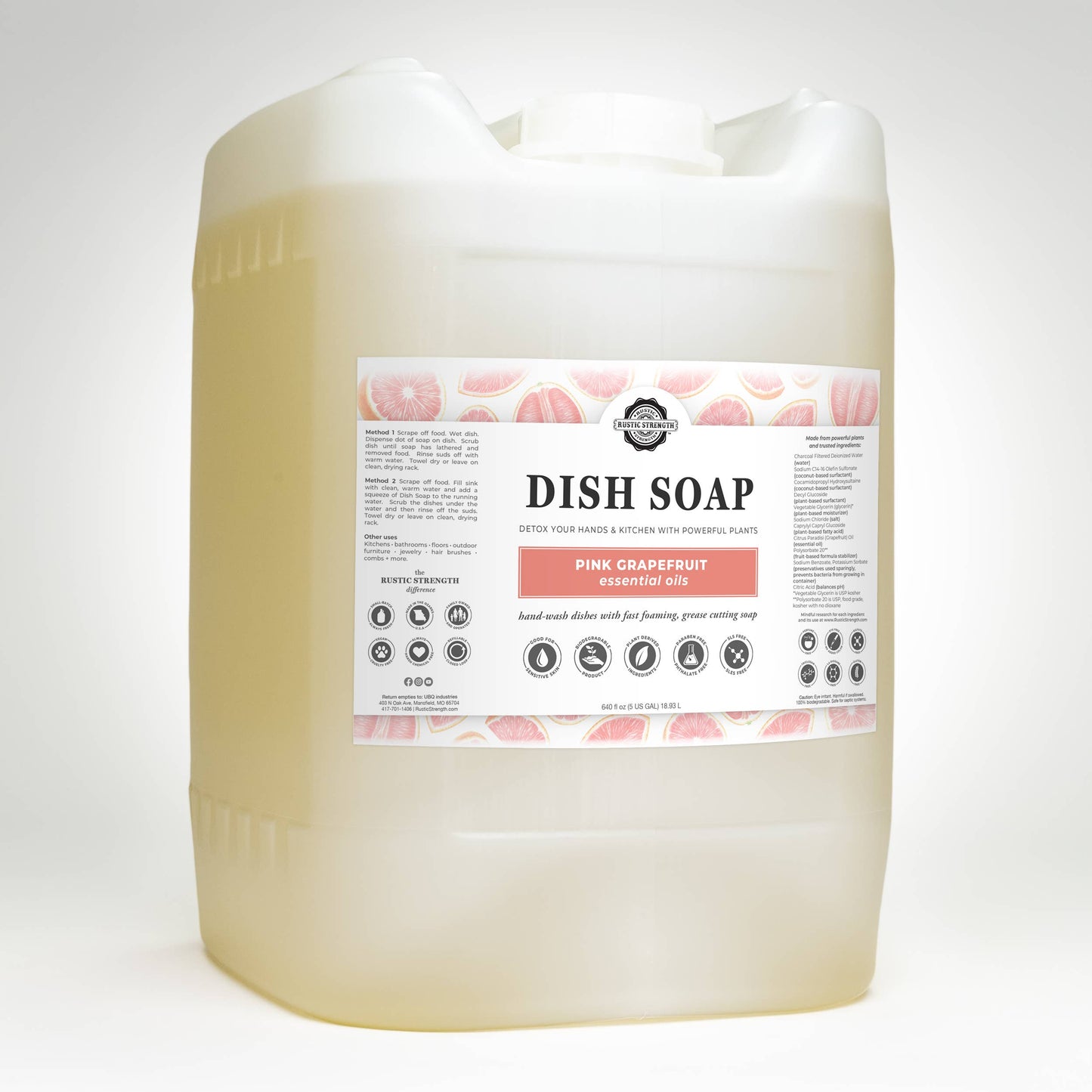 Dish Soap | Sulfate Free - Soft on Skin | Powerful Cleaner