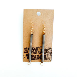 Upcycled Bicycle Line Earrings