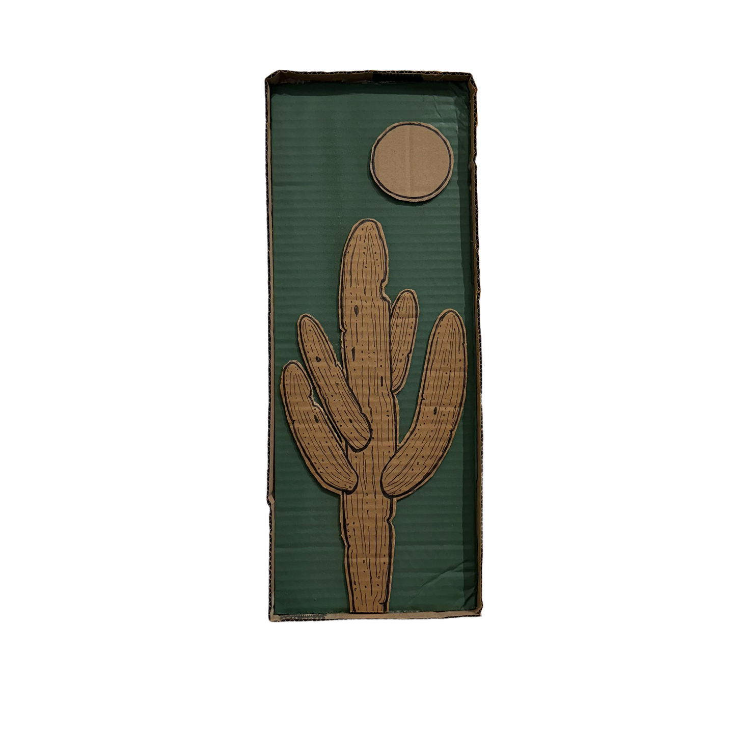 Cardboard Cactus Wall Art (Large)