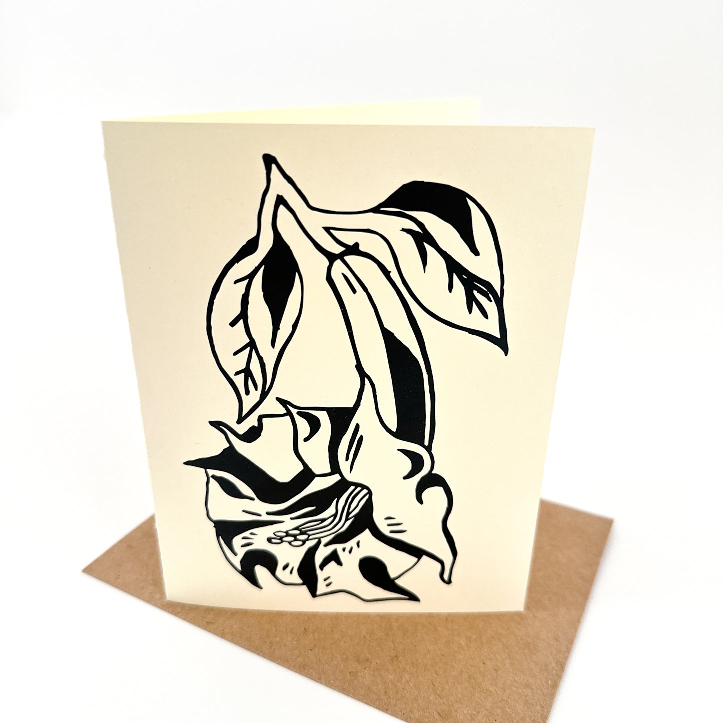 Datura Flower Greeting Card