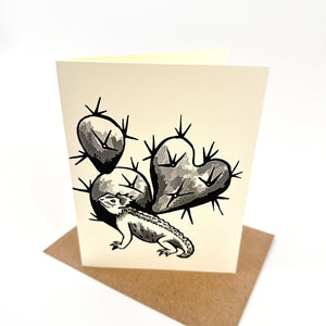 Horny Toad Lizard Greeting Card