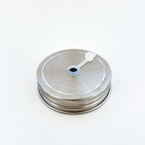 Stainless Steel Straw Hole Tumbler Lids for Mason Jars