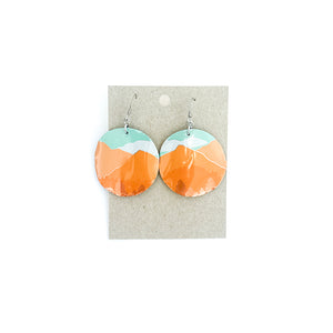 Upcycled Circle-Shaped Earrings