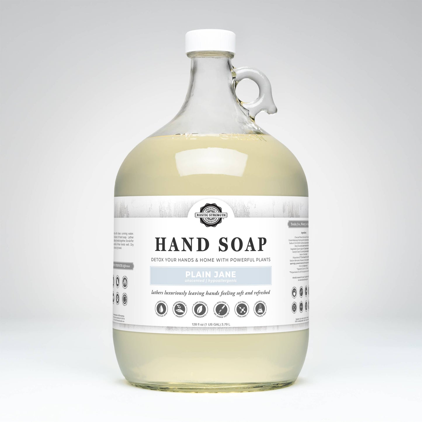 Plant-Based Hand Soap Non-Drying Hypoallergenic Sensitive...