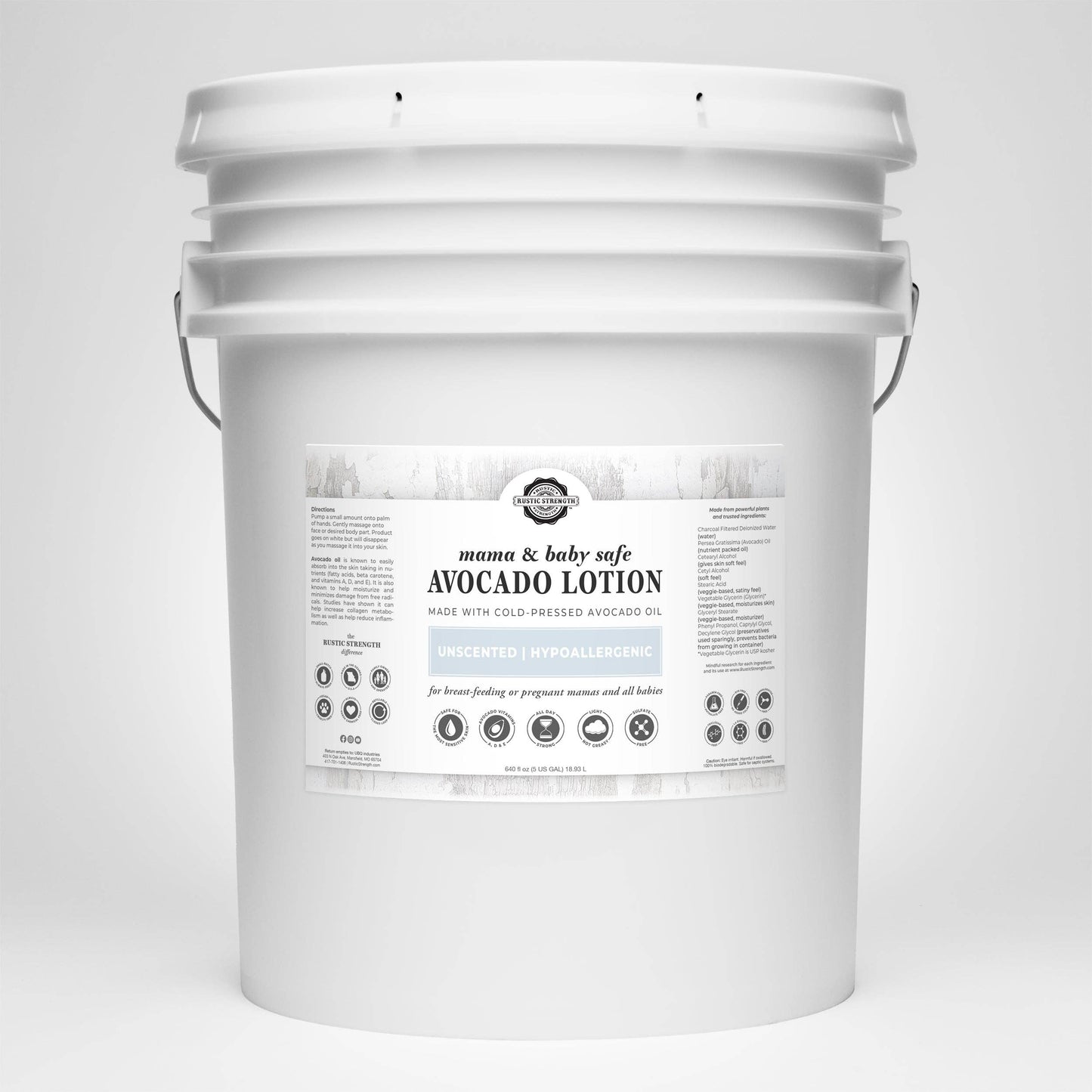 Avocado Lotion for Face and Body- Mild Formula, Paraben-Free