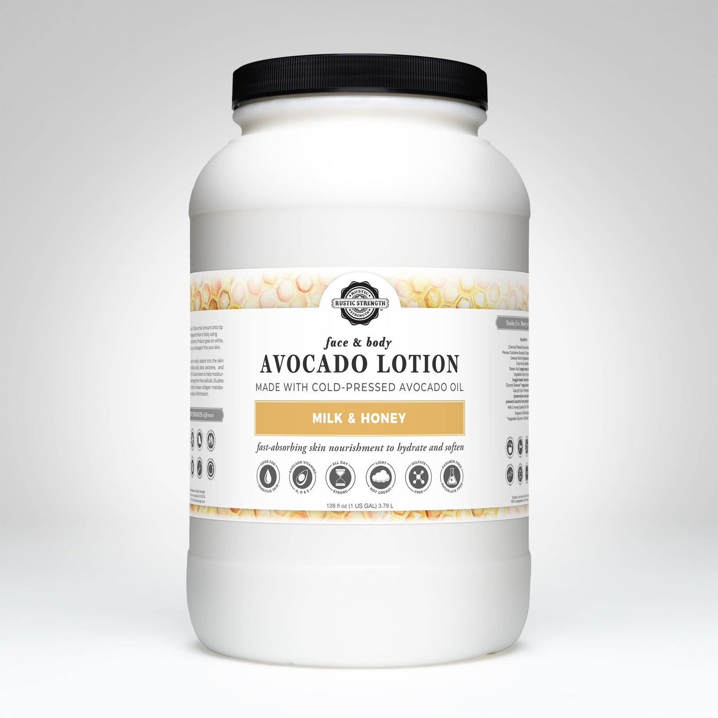 Avocado Lotion for Face and Body- Mild Formula, Paraben-Free