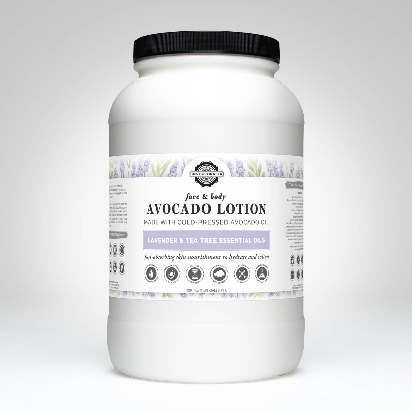 Avocado Lotion for Face and Body- Mild Formula, Paraben-Free