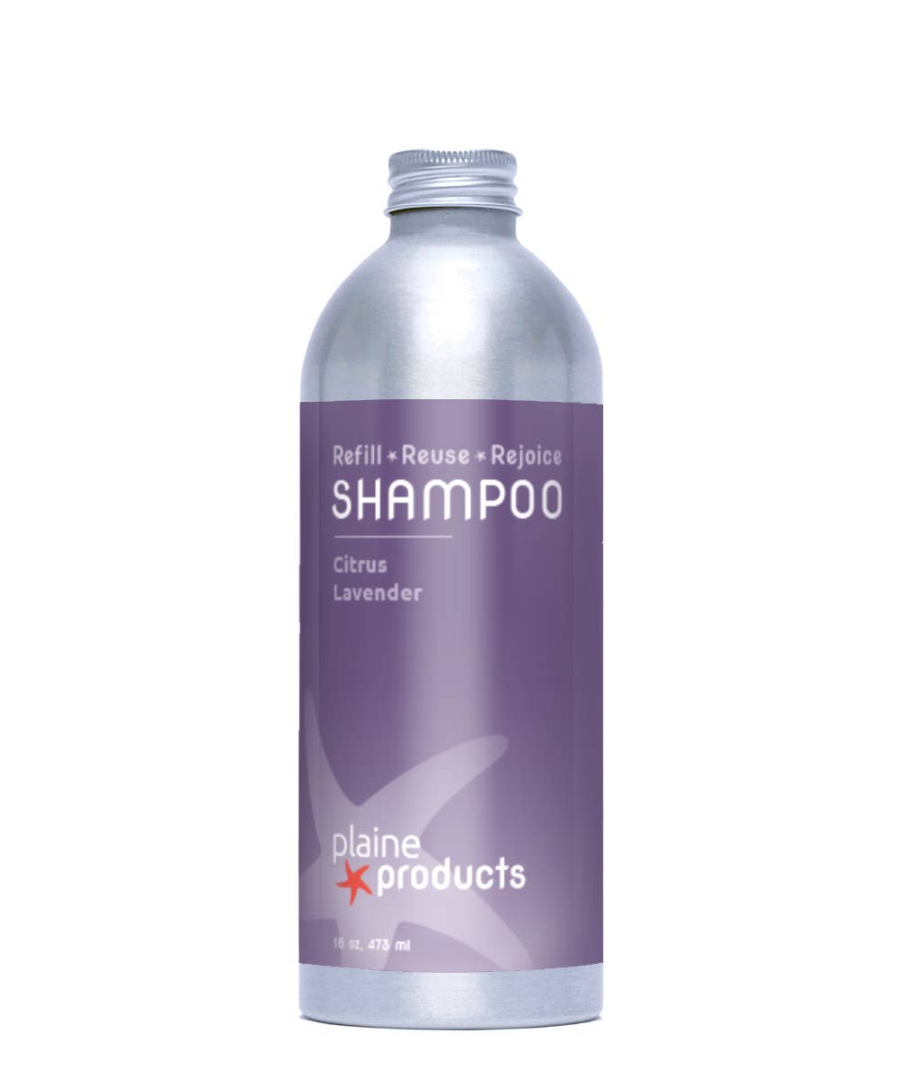 Shampoo 16 oz (pump not included) Reusable packaging
