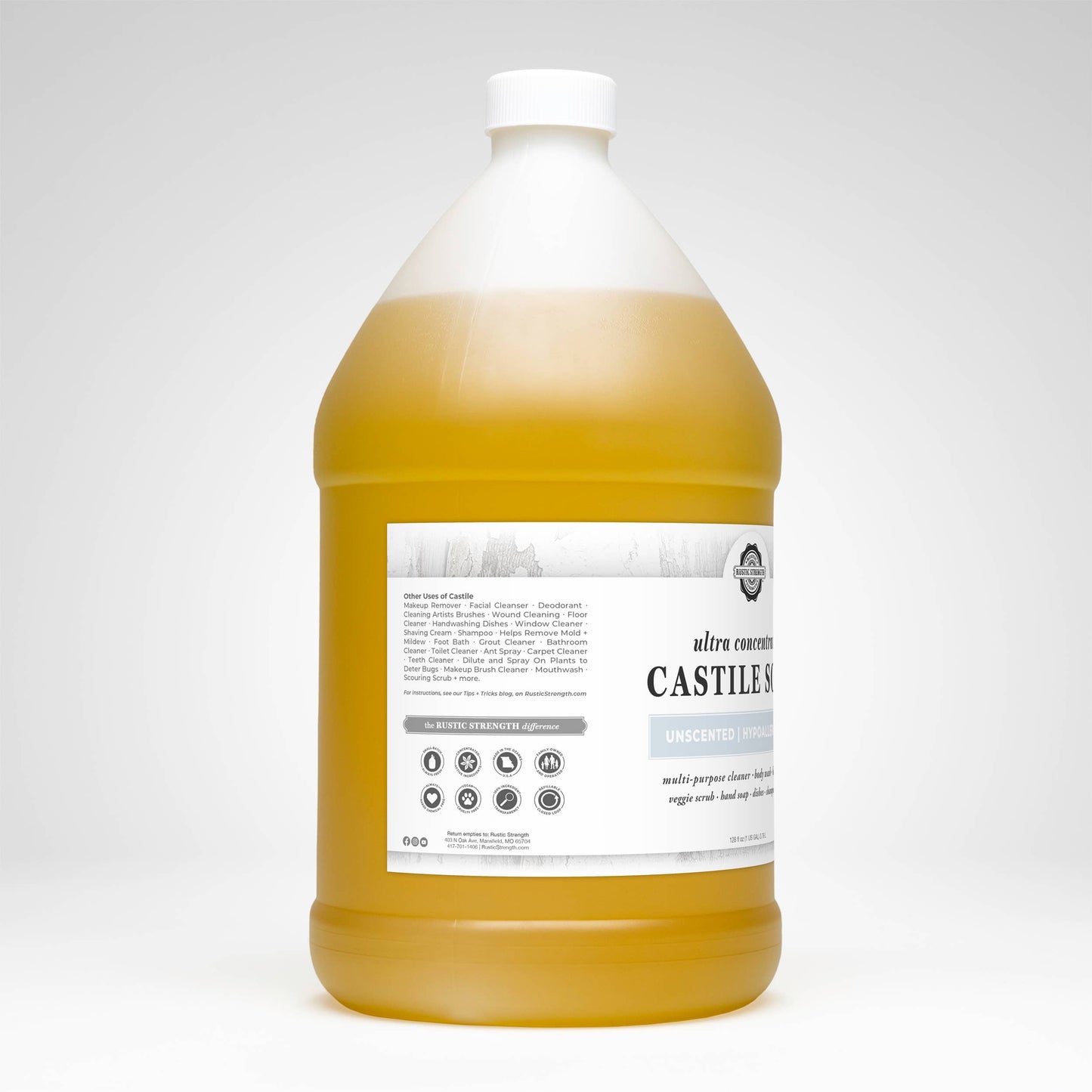 Castile Soap - Concentrated | Thick & Long Lasting