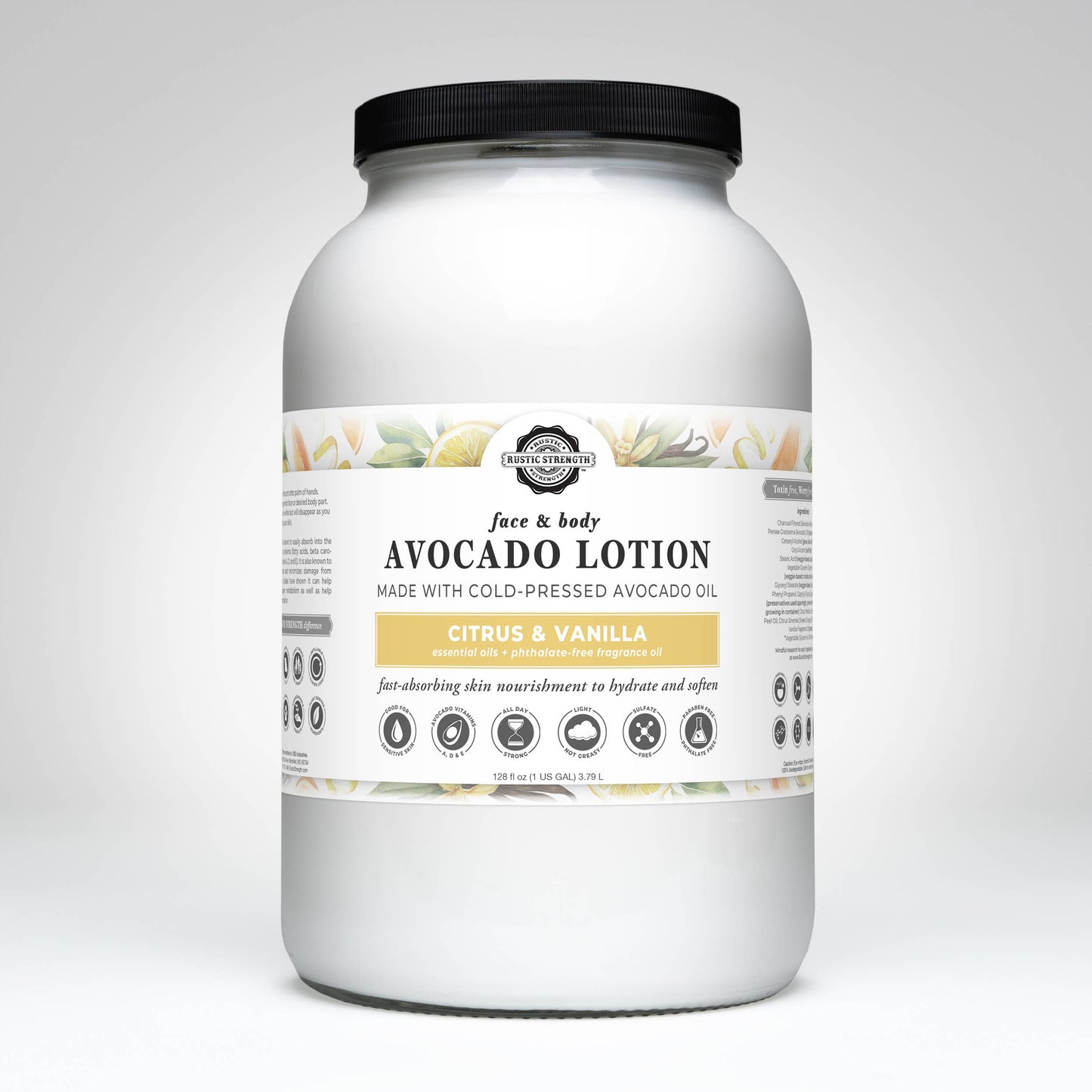 Avocado Lotion for Face and Body- Mild Formula, Paraben-Free