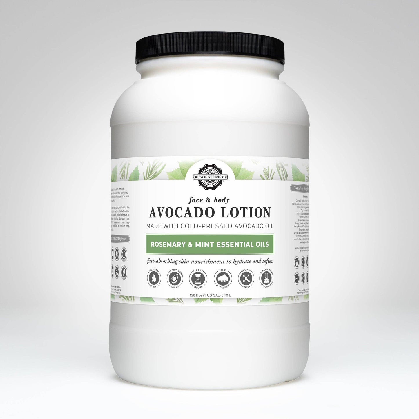 Avocado Lotion for Face and Body- Mild Formula, Paraben-Free