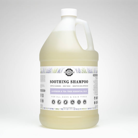 Soothing Shampoo | Sulfate-Free Care for Sensitive Scalps: Lavender Tea Tree / Gallon Plastic Jug