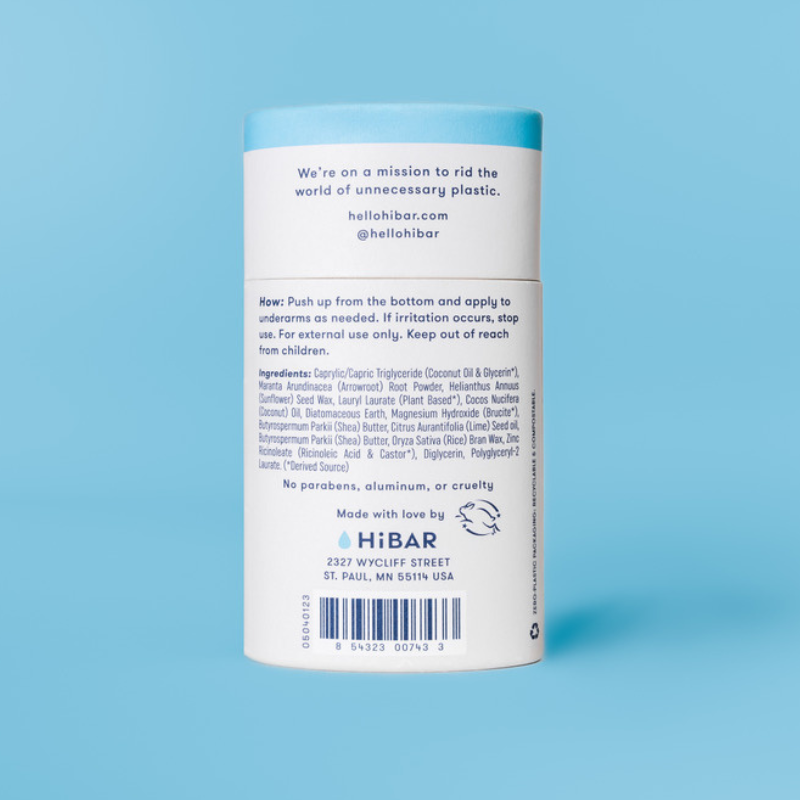 HiBAR Deodorant Sensitive  Fragrance-Free (Baking soda free)