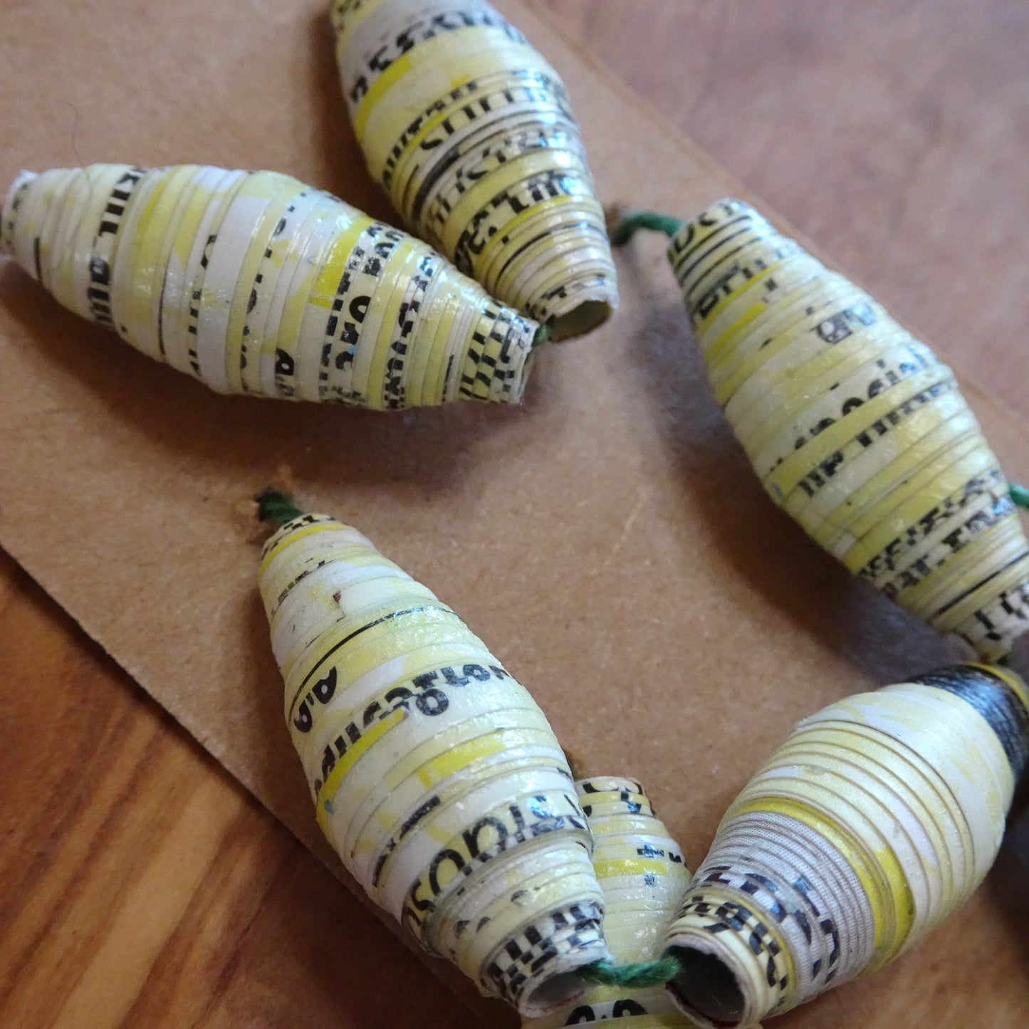 Upcycled Glass and Paper Beads