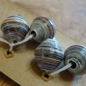 Upcycled Glass and Paper Beads