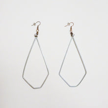 Load image into Gallery viewer, Upcycled Silver Bicycle Spoke Earrings

